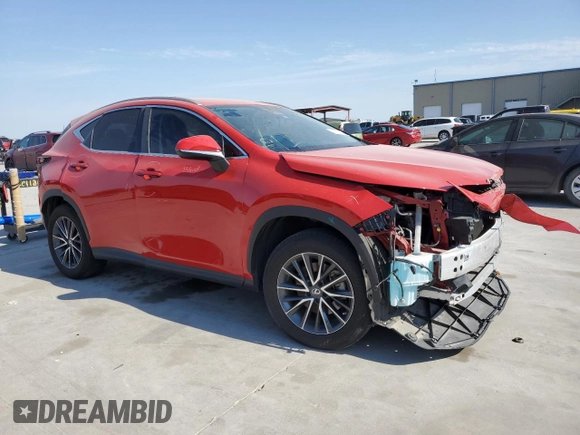 2022 Lexus NX with VIN 2T2ADCAZ4NC001670, listed as a Copart auction lot 74796044 with 0 mi miles and Salvage Title. Bid and sale history available at carsss.com. Image 4.