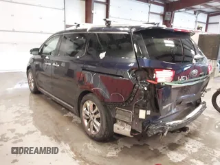 2018 Kia Sedona SX-L with VIN KNDME5C15J6396705, listed as a IAAI auction lot 41500453 with 102,636 mi miles. Bid and sale history available at carsss.com. Image 3.