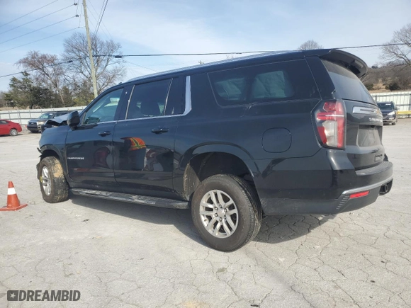 2022 Chevrolet Suburban LT with VIN 1GNSKCKD8NR242551, listed as a Copart auction lot 45943075 with 0 mi miles and Salvage Title. Bid and sale history available at carsss.com. Image 2.