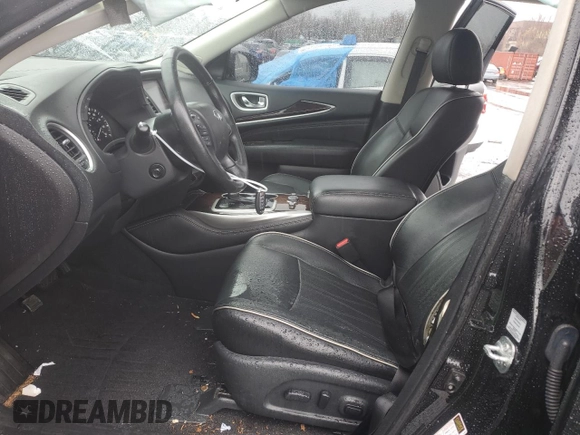 2017 Infiniti QX60 with VIN 5N1DL0MM9HC549675, listed as a Copart auction lot 52076715 with 100,009 mi miles and Salvage Title. Bid and sale history available at DreamBid. Image 7.