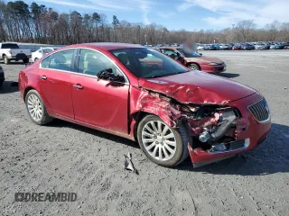 2013 Buick Regal Turbo Premium 2 with VIN 2G4GT5GV9D9190294, listed as a Copart auction lot 45120895 with 122,029 mi miles and Salvage title. Bid and sale history available at DreamBid. Image 4.