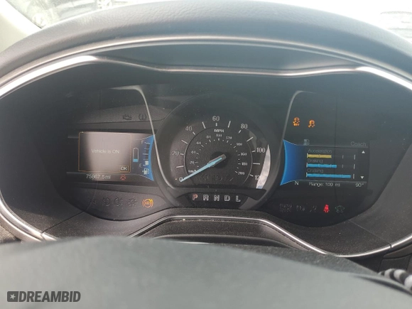 2018 Ford Fusion Energi SE with VIN 3FA6P0PU3JR227883, listed as a Copart auction lot 67521694 with 75,867 mi miles and Salvage Title. Bid and sale history available at carsss.com. Image 9.