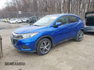 2021 Honda HR-V EX with VIN 3CZRU6H54MM718761, listed as a IAAI auction lot 41783415 with 93,899 mi miles. Bid and sale history available at carsss.com. Image 2.