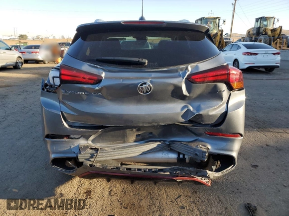 2022 Buick Encore GX Select with VIN KL4MMESL2NB116235, listed as a Copart auction lot 75438574 with 22,253 mi miles and Salvage title. Bid and sale history available at DreamBid. Image 6.