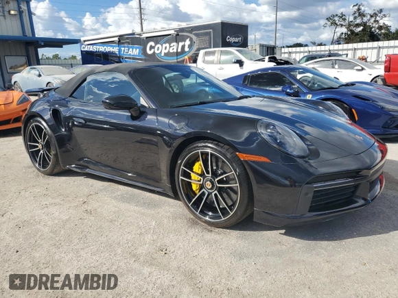2024 Porsche 911 Turbo with VIN WP0CD2A95RS257411, listed as a Copart auction lot 73976154 with 0 mi miles and Non Repairable. Bid and sale history available at carsss.com. Image 4.