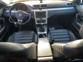 2012 Volkswagen CC Sport PZEV with VIN WVWNP7AN0CE522347, listed as a Copart auction lot 44736245 with 0 mi miles and Salvage Title. Bid and sale history available at carsss.com. Image 8.