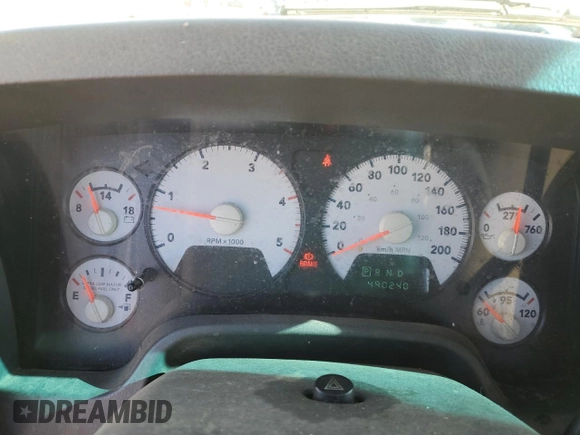 2007 Dodge Ram 2500 SLT with VIN 3D7KS28AX7G844148, listed as a Copart auction lot 71781254 with 490,240 mi miles and Clean Title. Bid and sale history available at carsss.com. Image 9.
