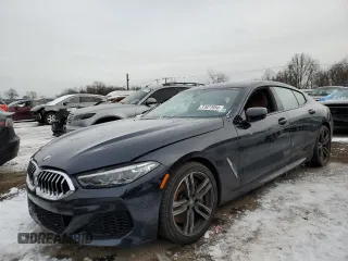 2022 BMW 8 Series 840i with VIN WBAGV4C00NCK20776, listed as a Copart auction lot 37027954 with 23,338 mi miles. Bid and sale history available at carsss.com. Image 1.