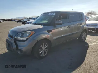2012 Kia Soul + with VIN KNDJT2A6XC7450261, listed as a Copart auction lot 46681565 with 224,883 mi miles and Salvage Title. Bid and sale history available at carsss.com. Image 1.