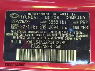 2023 Hyundai Elantra SEL z VIN KMHLS4AG2PU432789, wystawiony jako IAAI lot #41209555 z przebiegiem 24 390 mil mil oraz . Historia ofert i sprzedaży dostępna na DreamBid. Obrazek 9.