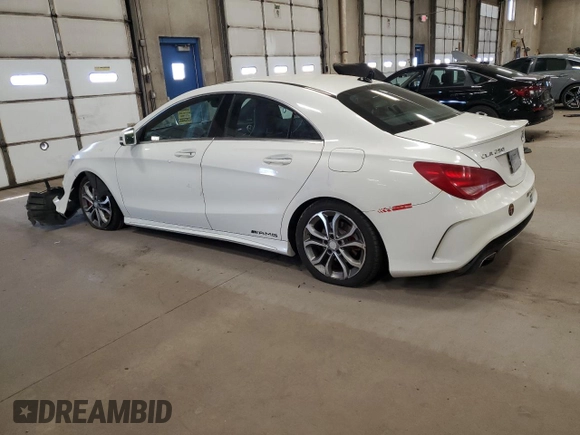 2015 Mercedes-Benz CLA 250 with VIN WDDSJ4GB8FN194072, listed as a Copart auction lot 56316705 with 160,539 mi miles and Clean Title. Bid and sale history available at DreamBid. Image 2.