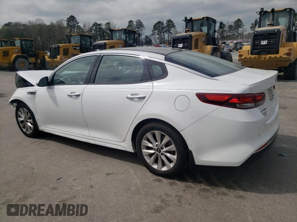 2018 Kia Optima S with VIN 5XXGT4L35JG247016, listed as a Copart auction lot 49887855 with 116,295 mi miles and Salvage title. Bid and sale history available at DreamBid. Image 2.