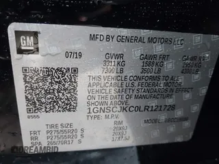 2020 Chevrolet Suburban Premier with VIN 1GNSCJKC0LR121728, listed as a IAAI auction lot 41105003 with 43,820 mi miles and . Bid and sale history available at DreamBid. Image 9.