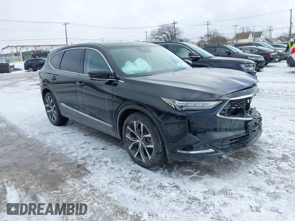 2022 Acura MDX Technology with VIN 5J8YE1H44NL005730, listed as a IAAI auction lot 41502217 with 21,919 mi miles and . Bid and sale history available at DreamBid. Image 1.