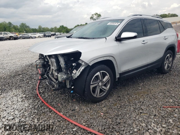 2019 GMC Terrain SLT z VIN 3GKALPEV6KL177624, wystawiony jako Copart lot #53352875 z przebiegiem 124 470 mil mil oraz Szkoda całkowita • Salvage title. Historia ofert i sprzedaży dostępna na DreamBid. Obrazek 1.