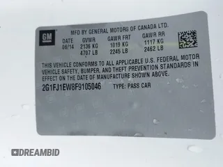 2015 Chevrolet Camaro SS z VIN 2G1FJ1EW8F9105046, wystawiony jako IAAI lot #42306850 z przebiegiem 59 861 mil mil oraz . Historia ofert i sprzedaży dostępna na DreamBid. Obrazek 9.