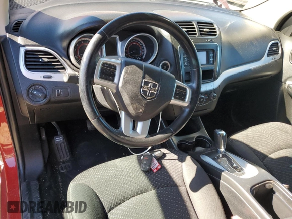 2015 Dodge Journey SXT with VIN 3C4PDCCG3FT751795, listed as a Copart auction lot 76947054 with Not provided miles and Salvage title. Bid and sale history available at DreamBid. Image 8.