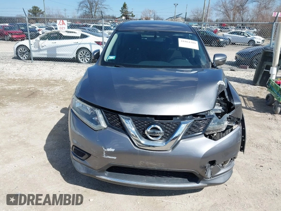 2015 Nissan Rogue S with VIN KNMAT2MVXFP527878, listed as a IAAI auction lot 41864389 with 87,305 mi miles and . Bid and sale history available at DreamBid. Image 12.