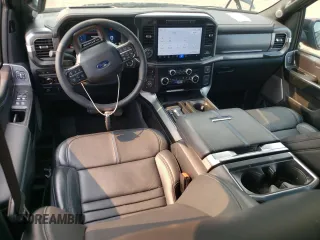 2024 Ford F-150 with VIN 1FTFW7LDXRFA74262, listed as a Copart auction lot 69665714 with 4,714 mi miles and Salvage title. Bid and sale history available at DreamBid. Image 8.
