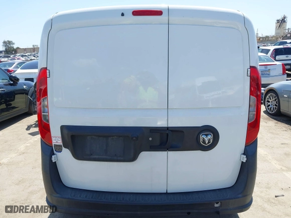 2017 Ram ProMaster City Cargo Van Tradesman with VIN ZFBERFAB5H6E03114, listed as a IAAI auction lot 41968988 with 125,998 mi miles. Bid and sale history available at carsss.com. Image 17.