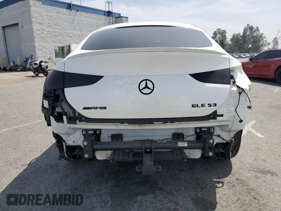 2022 Mercedes-Benz GLE 53 AMG with VIN 4JGFD6BB6NA688468, listed as a Copart auction lot 58760015 with 31,936 mi miles and Salvage title. Bid and sale history available at DreamBid. Image 6.