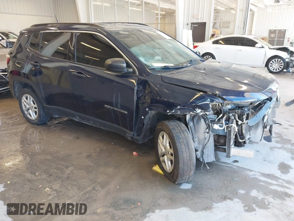 2018 Jeep Compass Sport с VIN 3C4NJDAB9JT266907, выставлен на аукционе IAAI как лот 41669562 с пробегом 102 831 миль миль и . История ставок и продаж доступна на DreamBid. Изображение 1.