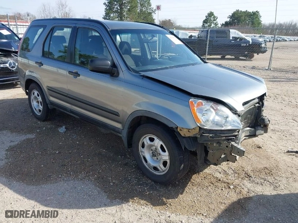 2006 Honda CR-V LX with VIN JHLRD68586C024863, listed as a IAAI auction lot 41569505 with 210,624 mi miles. Bid and sale history available at carsss.com. Image 1.