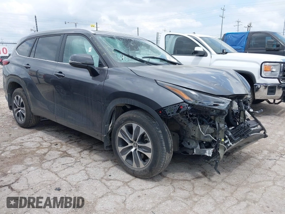 2023 Toyota Highlander L with VIN 5TDKDRBHXPS017948, listed as a IAAI auction lot 42370265 with 17,768 mi miles and . Bid and sale history available at DreamBid. Image 1.