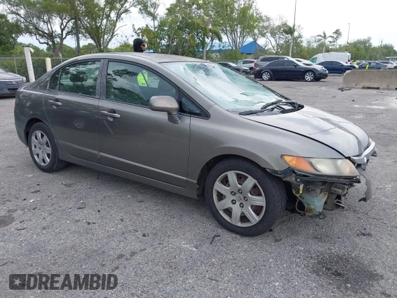 2008 Honda Civic LX with VIN 2HGFA16508H313154, listed as a IAAI auction lot 41879360 with 254,154 mi miles and . Bid and sale history available at DreamBid. Image 1.