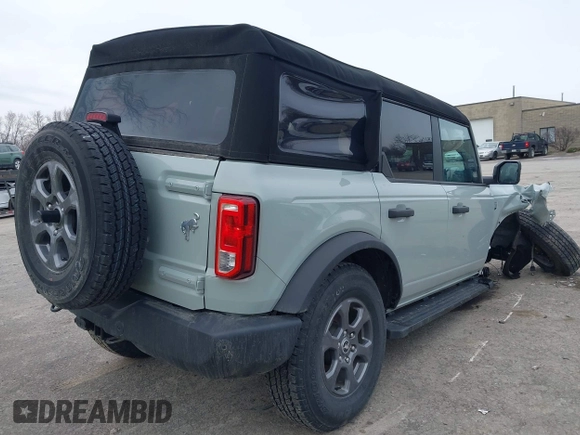 2024 Ford Bronco Big Bend with VIN 1FMDE7BH7RLA97347, listed as a IAAI auction lot 41995797 with 2,106 mi miles and . Bid and sale history available at DreamBid. Image 4.