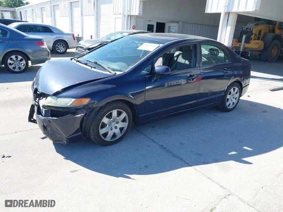 2008 Honda Civic Sdn LX with VIN 2HGFA165X8H536009, listed as a IAAI auction lot 41834036 with 1 mi miles. Bid and sale history available at carsss.com. Image 17.