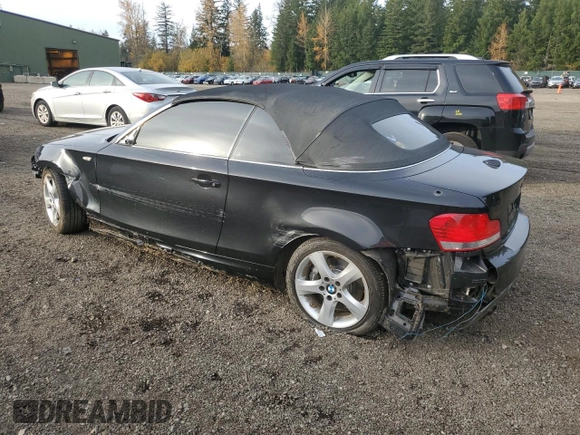 2010 BMW 1 Series 135i with VIN WBAUN9C58AVK41899, listed as a Copart auction lot 80092374 with 81,221 mi miles and Salvage title. Bid and sale history available at DreamBid. Image 2.