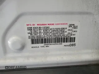 2016 Mitsubishi Outlander Sport 2.0 ES with VIN JA4AP3AUXGZ041349, listed as a Copart auction lot 44513915 with 171,356 mi miles and Salvage Title. Bid and sale history available at carsss.com. Image 13.