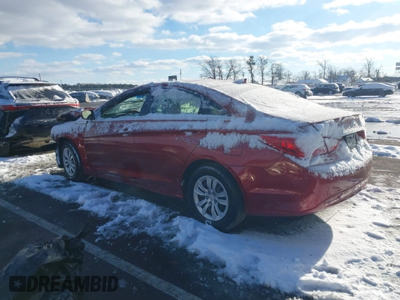 2012 Hyundai Sonata GLS with VIN 5NPEB4AC8CH335899, listed as a IAAI auction lot 41378841 with 54,837 mi miles. Bid and sale history available at carsss.com. Image 3.