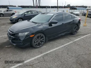 2019 Honda Civic Sport with VIN 2HGFC2F87KH504278, listed as a Copart auction lot 58345375 with 76,762 mi miles and Salvage title. Bid and sale history available at DreamBid. Image 1.