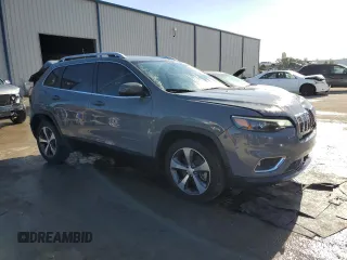2019 Jeep Cherokee Limited with VIN 1C4PJLDBXKD428209, listed as a Copart auction lot 46107223 with 34,532 mi miles and Salvage Title. Bid and sale history available at DreamBid. Image 4.