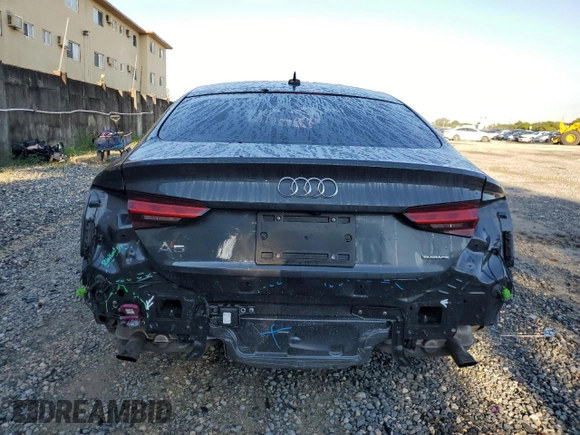 2022 Audi A5 Sportback Premium Plus with VIN WAUCBCF56NA010395, listed as a Copart auction lot 67893063 with 17,373 mi miles. Bid and sale history available at carsss.com. Image 6.
