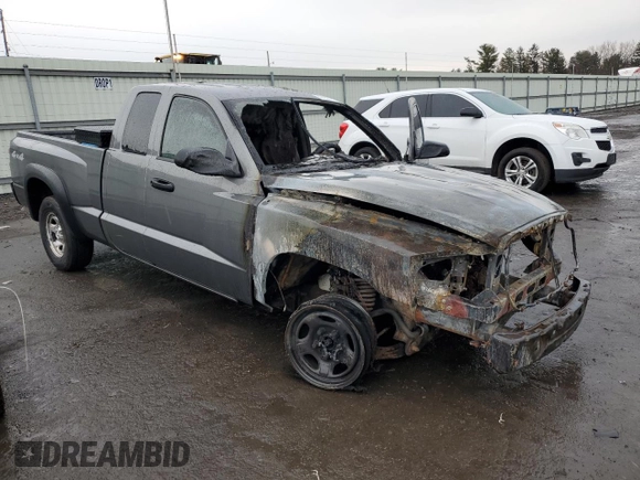 2005 Dodge Dakota ST with VIN 1D7HW22K25S316237, listed as a Copart auction lot 47223115 with Not Provided miles and Salvage Title. Bid and sale history available at DreamBid. Image 4.