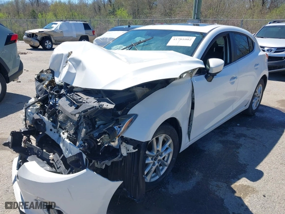 2016 Mazda Mazda3 i Grand Touring with VIN 3MZBM1N78GM323015, listed as a IAAI auction lot 41781002 with 1 mi miles. Bid and sale history available at carsss.com. Image 17.