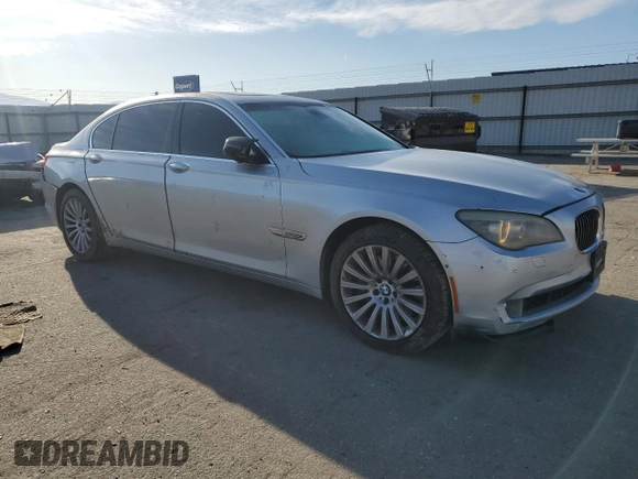 2009 BMW 7 Series 750Li with VIN WBAKB835X9CY57590, listed as a Copart auction lot 48168855 with 131,929 mi miles and Salvage title. Bid and sale history available at DreamBid. Image 4.