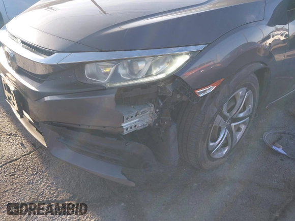 2016 Honda Civic Sedan LX with VIN 2HGFC2F55GH532108, listed as a IAAI auction lot 41860382 with 124,106 mi miles. Bid and sale history available at carsss.com. Image 6.