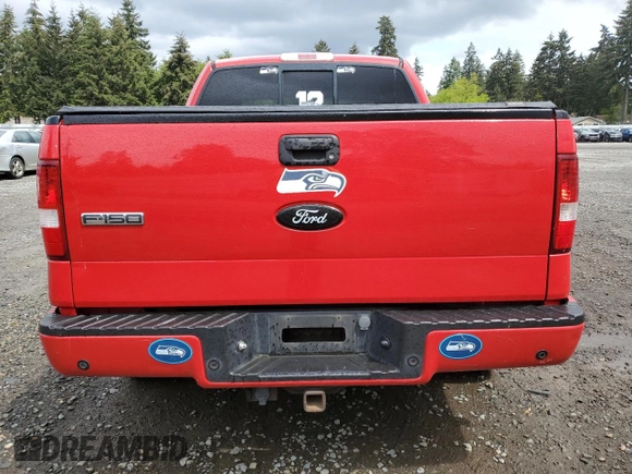 2006 Ford F-150 XLT with VIN 1FTPW14596KB43759, listed as a Copart auction lot 57687885 with Not provided miles and Salvage title. Bid and sale history available at DreamBid. Image 6.