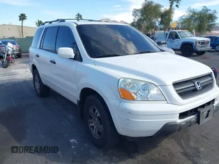 2005 Honda Pilot EX-L with RES with VIN 2HKYF18635H531493, listed as a IAAI auction lot 41756705 with 190,916 mi miles. Bid and sale history available at carsss.com. Image 6.