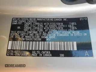 2013 Lexus RX 350 with VIN 2T2BK1BA0DC190288, listed as a Copart auction lot 49587935 with 123,730 mi miles and Salvage Title. Bid and sale history available at carsss.com. Image 13.