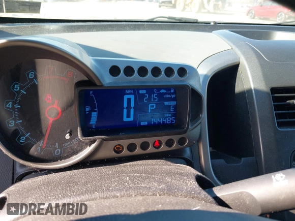 2014 Chevrolet Sonic LT with VIN 1G1JC6SGXE4132765, listed as a IAAI auction lot 41747782 with 144,485 mi miles. Bid and sale history available at carsss.com. Image 7.