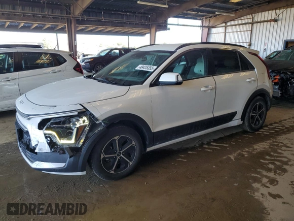 2023 Kia Niro EX with VIN KNDCR3LEXP5046699, listed as a Copart auction lot 49425355 with 26,074 mi miles and Salvage Title. Bid and sale history available at carsss.com. Image 1.