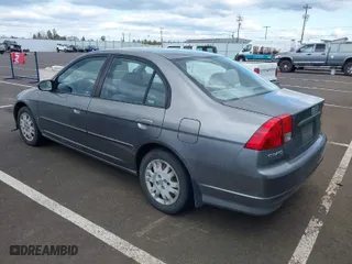 2005 Honda Civic Sdn LX with VIN 2HGES15535H628939, listed as a IAAI auction lot 41960347 with 265,130 mi miles. Bid and sale history available at carsss.com. Image 3.