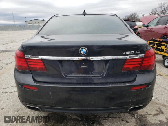 2013 BMW 7 Series 750Li with VIN WBAYE8C5XDD131670, listed as a Copart auction lot 44217435 with 80,122 mi miles and Salvage title. Bid and sale history available at DreamBid. Image 6.