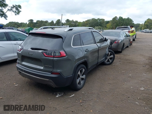 2020 Jeep Cherokee Limited with VIN 1C4PJMDX7LD520090, listed as a IAAI auction lot 40402264 with 120,395 mi miles and . Bid and sale history available at DreamBid. Image 4.