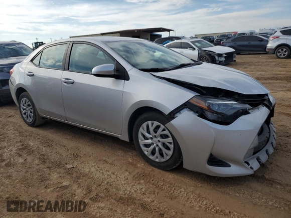 2019 Toyota Corolla L with VIN 5YFBURHEXKP898116, listed as a Copart auction lot 51124175 with 87,250 mi miles and Salvage Title. Bid and sale history available at DreamBid. Image 4.